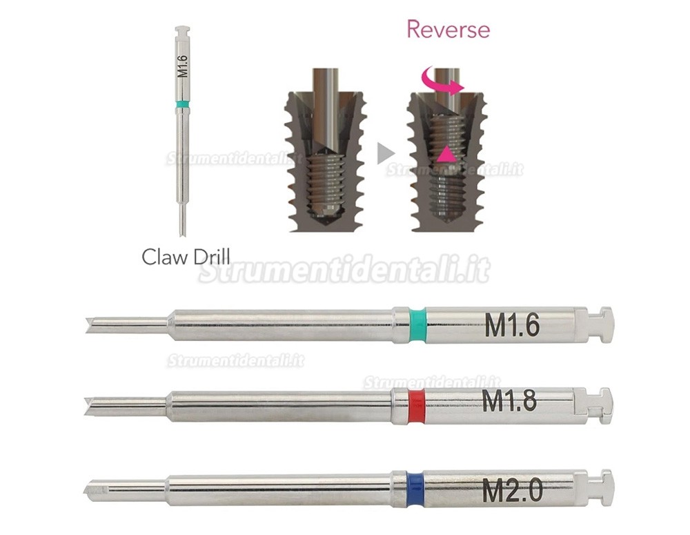 Kit universale rimozione viti impianti compatibile con strumento di riparazione Neobiotech SR